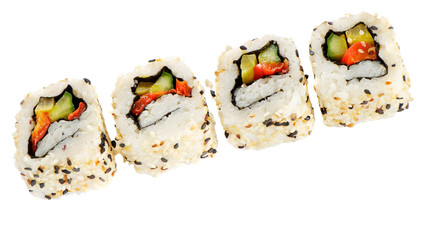 Rolls of sushi