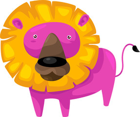 Colorful lion
