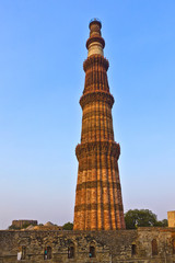 Qutb Minar, Delhi, the worlds tallest brick built minaret at 72m
