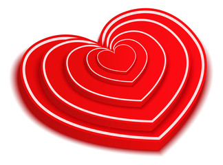 Obraz premium 3D Red Hearts