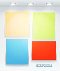 Colorful illuminated boards