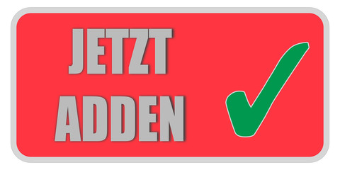 CB-Sticker rot eckig oc JETZT ADDEN