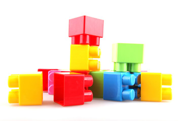 Obraz premium Plastic building blocks