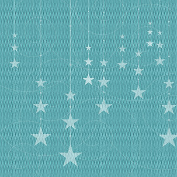 Blue christmas background with stars