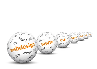 Webdesign, 3D, Kugel, WWW, HTML, CSS, PHP, SQL, XML, Webhosting