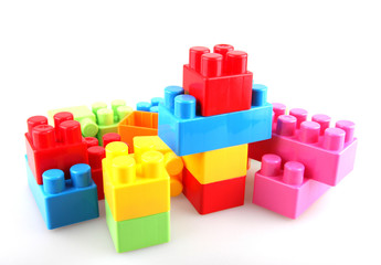 Obraz premium Plastic building blocks