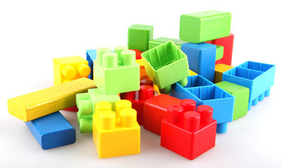Obraz premium Plastic building blocks
