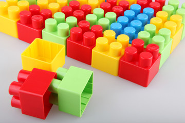 Fototapeta premium Plastic building blocks