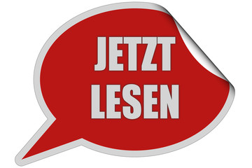SP-Sticker rot curl oben JETZT LESEN