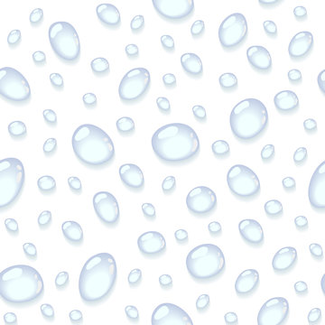 Seamless Background With Water Drops