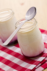 yogurt in glass jar