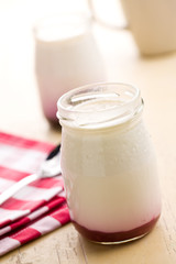 yogurt in glass jar