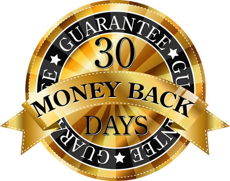 Money back gold label