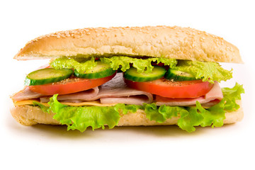 Ham and cheese sandwich