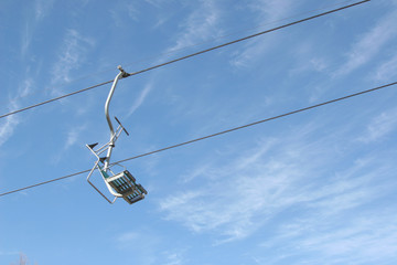 Place of skiing. Mount Hermon. Israel