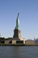 Fototapeta premium On the Way to Miss Liberty, New York, USA