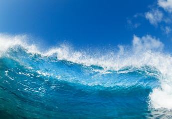 Blue Ocean Wave, vue depuis l& 39 eau