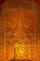 Thai gold Buddha statue