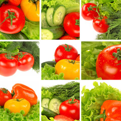 Vegetable collage