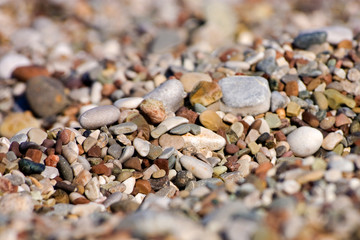 Dry pebbles