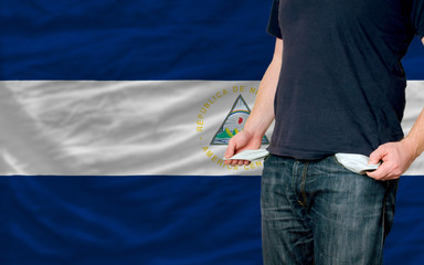 recession impact on young man and society in nicaragua