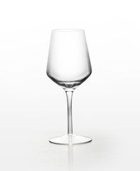 single empty wine glass