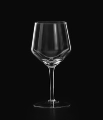 single empty wine glass