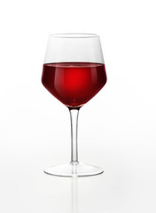 Red wine glass