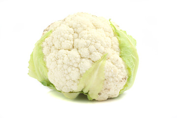 Cauliflower isolated in white background