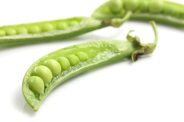Soybean isolated in white background