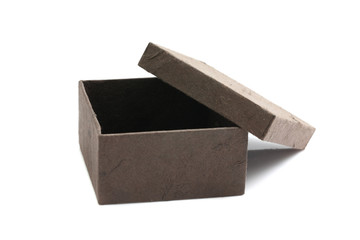 Brown cardboard isolated in white background
