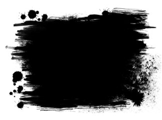 Banner in schwarz-weiss