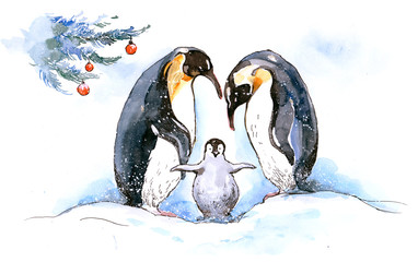 penguin family - 37500179