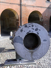 Mouth of the Cannon in the castle of the Este family of Ferrara