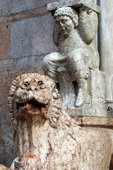 Lion of the Cathedral of Ferrara - Italy