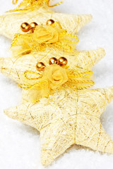 christmas decorations on white background