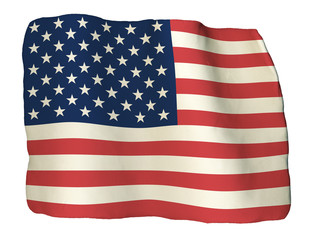 Stati Uniti bandiera di plastilina