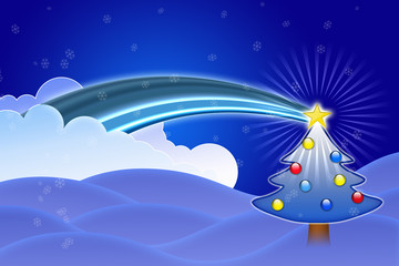 Naklejka premium Christmas tree