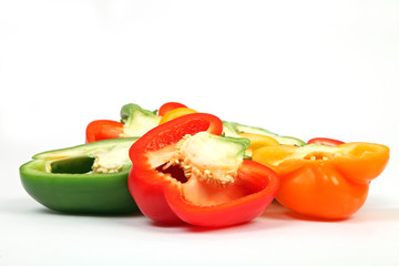 Halbe Paprikaschoten