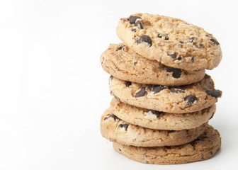 Fototapeta na wymiar Cookies with chocolate chips