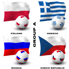 Fototapeta premium European Soccer - Group A