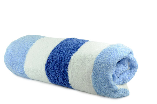 Aufgerolltes Badetuch