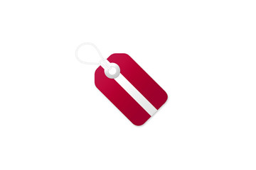 Tag Coloured As The Flag Of Austria