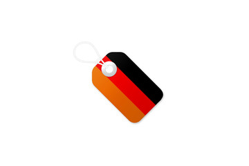 Tag Coloured As The Flag Of Germany