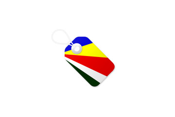 Tag Coloured As The Flag Of Seychelles