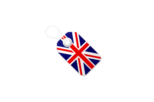 Tag Coloured As TheUnion Jack