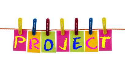 Project word on laundry hook