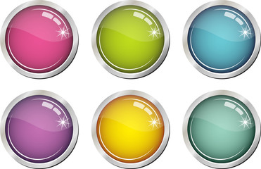 Glassy color buttons (empty)