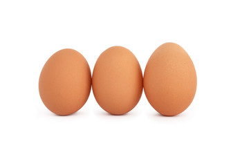 Eggs On White
