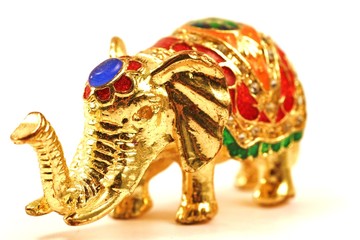 Fototapeta premium Elefant aus Gold